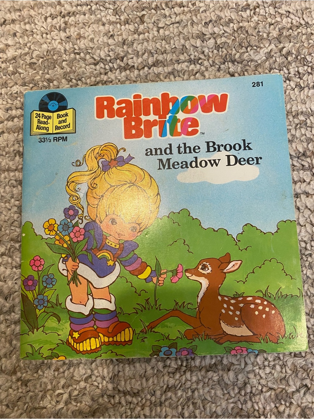 Vintage record & Rainbow Brite Kids Book